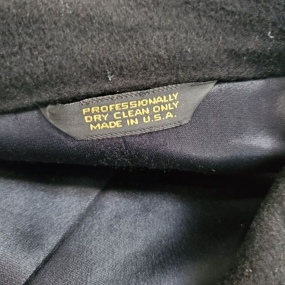 LORO PIANA 100% Cashmere Coat Men's 46R Black Long Overcoat Classic Quiet Luxury - Picture 13 of 16